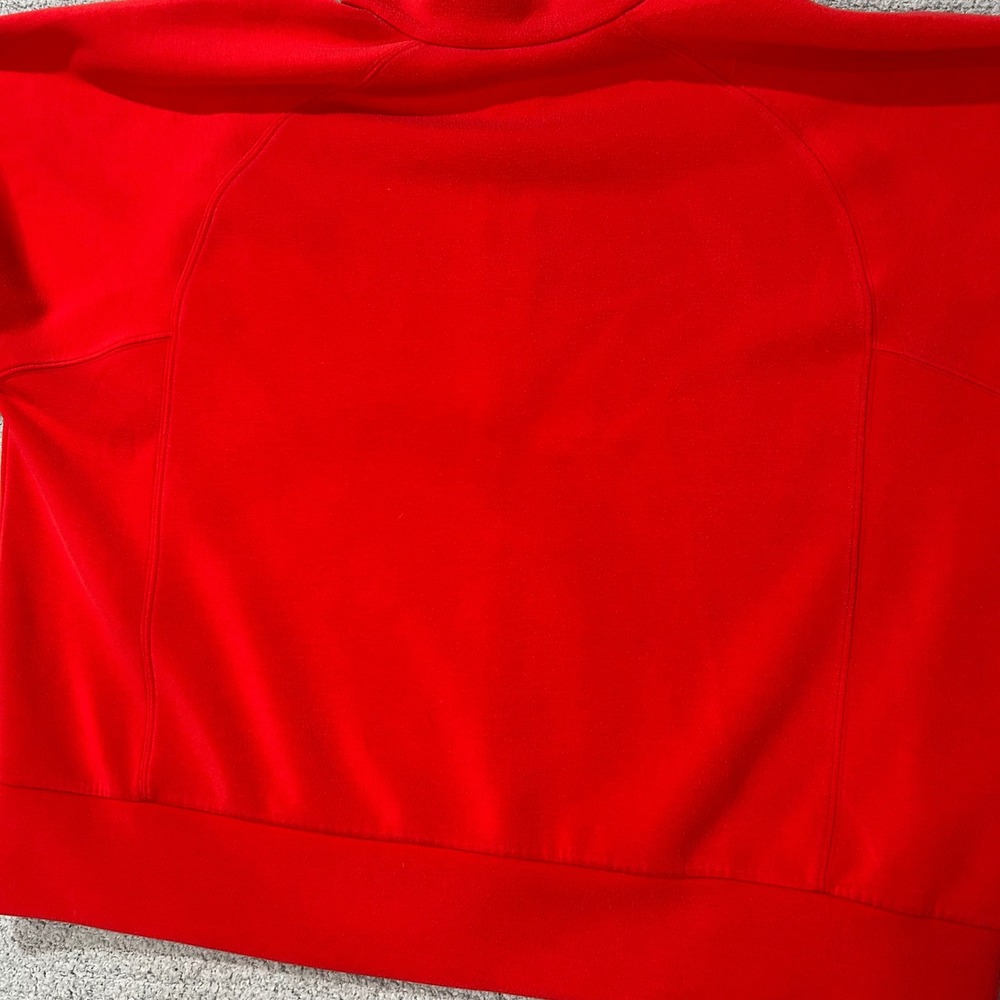 Spanx Pullover AirEssentials Half Zip 1X Red Athleisure Loungewear Soft - Picture 8 of 8